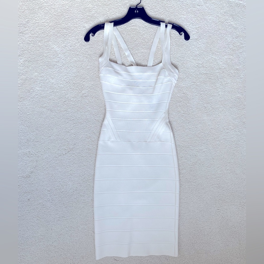 Herve Leger bandage dress size XS, color alabaster (white)
